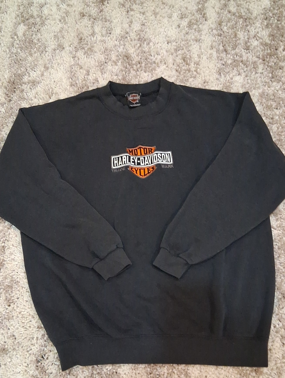 Vintage 1998 Harley- Davidson Daytona Beach Black Crewneck Sweatshirt Size L